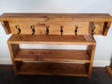 Farmhouse Wooden Hall Rack