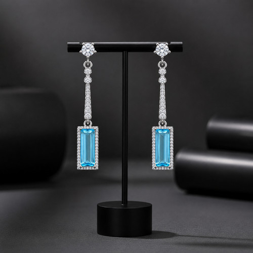 Elongated baguette geometric - elongated,