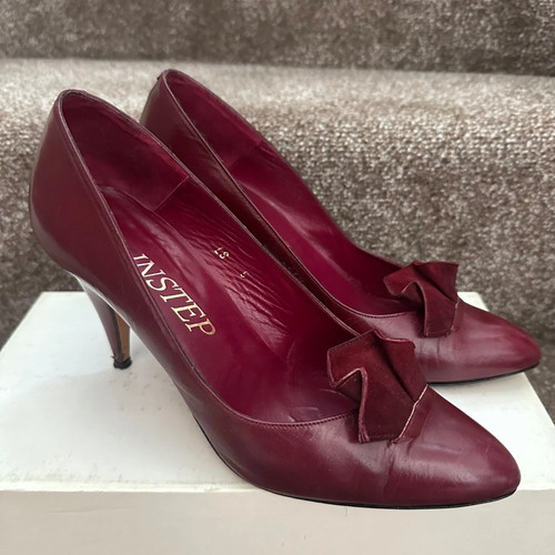 Vintage instep burgundy shoes - instep,
