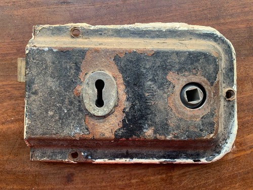 Old vintage metal door rim