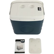 GlamHaus Cooler Box Insulated Food Drink Camping Beach Picnic Travel 1 Ice Pack