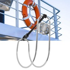 316 Stainless Steel Life Buoy Holder Durable Mounting For Boats