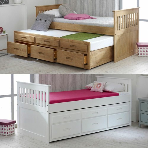 Wood guest bed captains - wood,