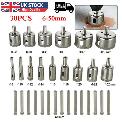 Pcs diamond holesaw set - 30,
