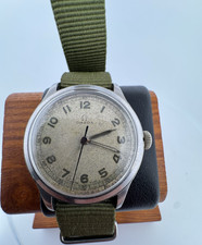 VINTAGE OMEGA 2179-4 MILITARY WWII CAL 30T2 SC STAINLESS STEEL SERVICE MEN WATCH