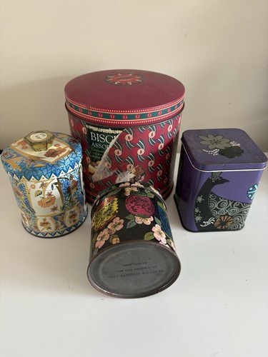 Vintage mixed storage tins - mixed,