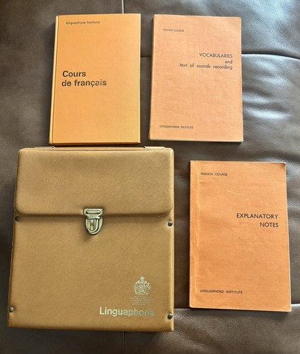 Vintage linguaphone french - vintage,