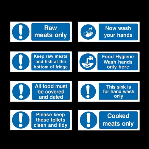 Wash your hands sign - your, food