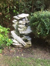 self contained water feature 130 cm tall Rock Effect Waterfall with LEDs