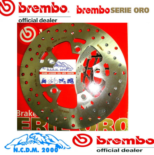 Rear brake disc - disc, gold