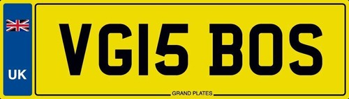 Boss number plate - boss,