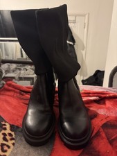 Black Leather Thigh Highs