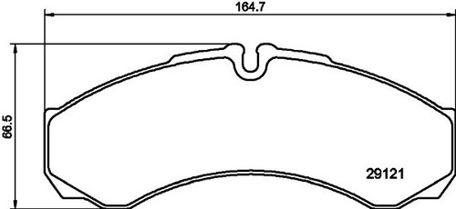 Don front brake pad set - front, fits
