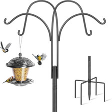 Bird Feeders Hanging Station, 223Cm Extra Tall Feeding Stations Stand Heavy Duty