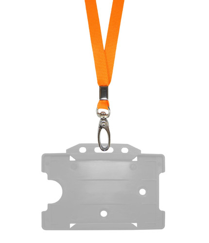 Orange neck strap lanyard - orange, id
