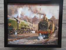 Philip Hawkins Steam Train print 'Newton Heath Morning'  FRAMED