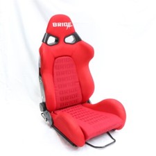 1pcs BRIDE car seat Black Fiberglass stradia lowmax Racing Seat Red cloth