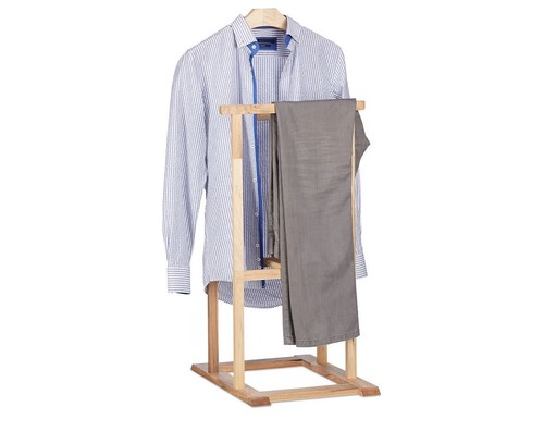 Relaxdays wooden valet coat - relaxdays,