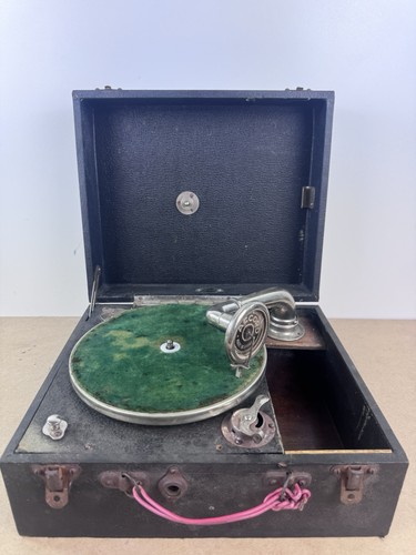 Vintage portable gramophone - portable,