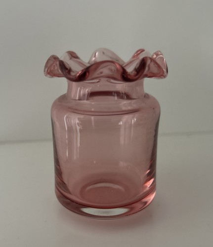 Vintage cranberry glass bud - vintage,