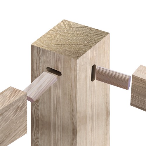 50pcs beech wood domino tenon - wood,