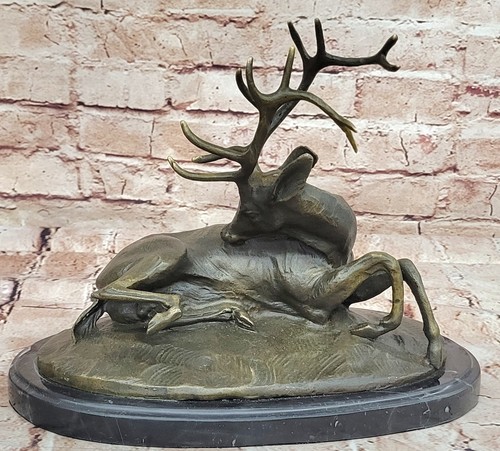 Bronze deer stag reindeer - bronze,