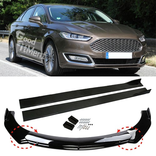 Gloss front bumper spoiler lip - gloss,