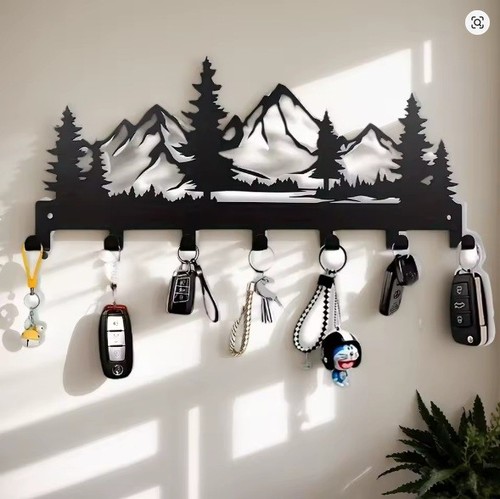 Forest mountain wall key - forest,