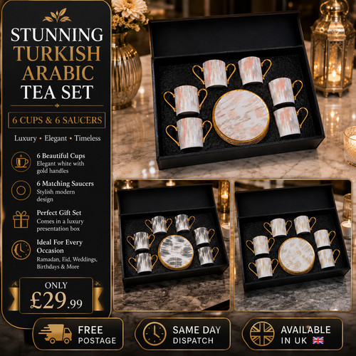 Turkish arabic tea coffee set - turkish,
