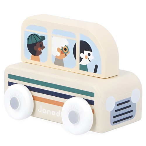 Janod wooden bus montessori - janod,
