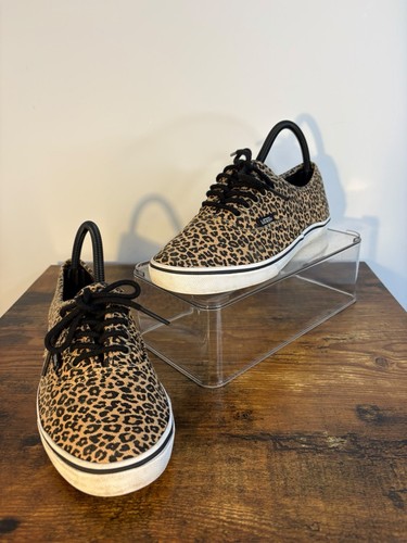 Ladies leopard print vans vgc - leopard,