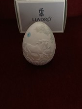 17548 NAO Lladro Easter Egg 1995 Limited Edition Horse Pattern with Original Box