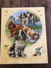 Beautiful Antique Wooden Dog /