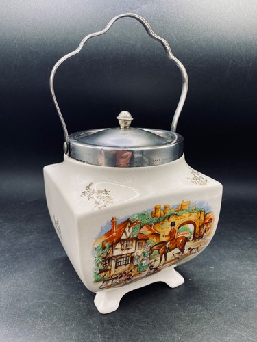 Biscuit jar sandland ware - biscuit,