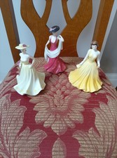 Coalport Figurines x 3 -