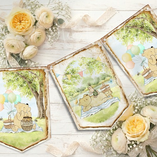 Vintage winnie the pooh picnic - winnie,