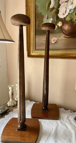 Pair vintage french - oak, hat