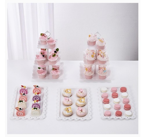 Pcs cupcake stand - pcs, two-tier