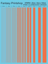 VARIOUS SIZES, COLOURED STRIPE