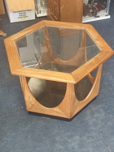 Vintage plan teak glass - vintage,