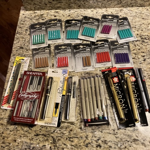 Vintage lot calligraphy - vintage, of