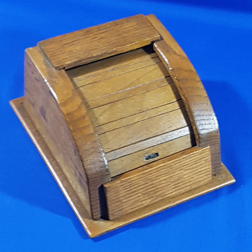 Vintage wooden cigarette box - cigarette,
