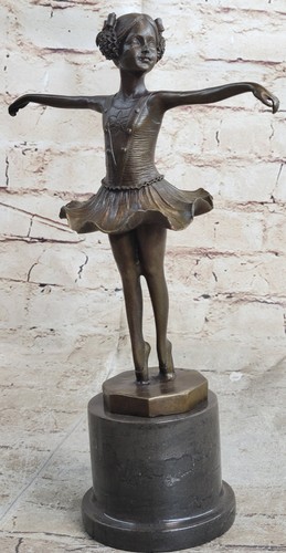Signed bronze ballet dancer - bronze,