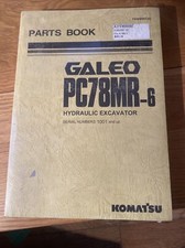 komatsu Galeo hydraulic excavator PC78MR-6 parts book
