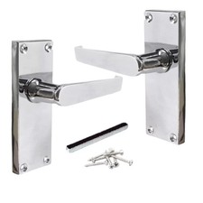 Door Handles Polished Chrome