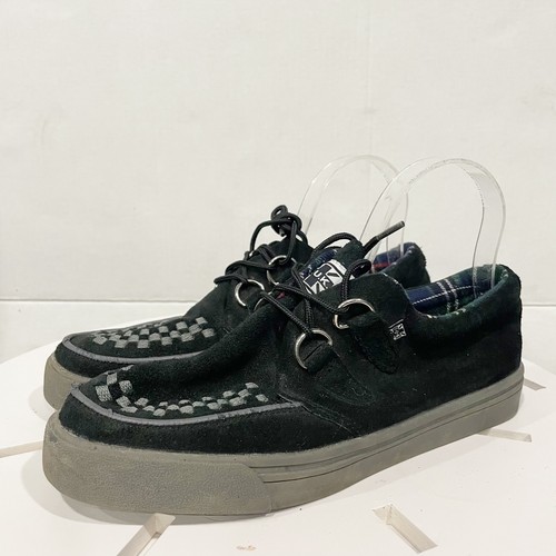 Black suede creeper - black,