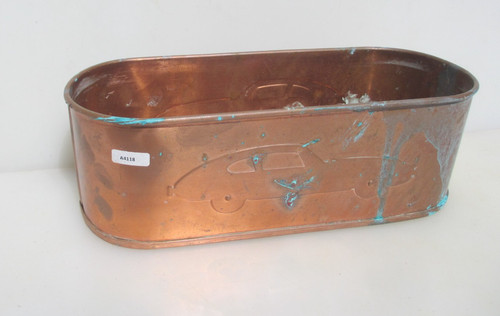 Copper trough tub planter - copper,