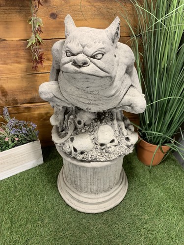 Stone garden gargoyle gremlin - garden,