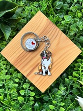 St Bernard Saint Bernard Dog Keyring Gift Dog Lover