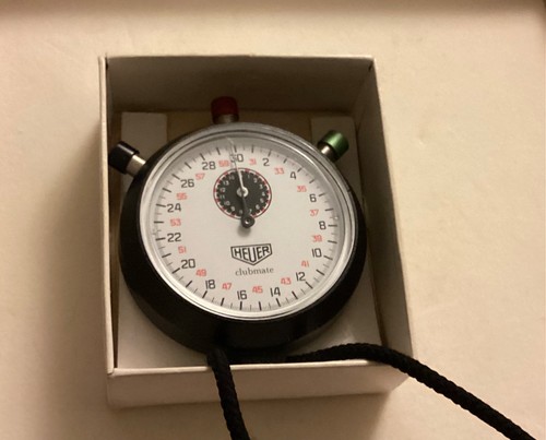 Heuer clubmate stopwatch boxed - clubmate,
